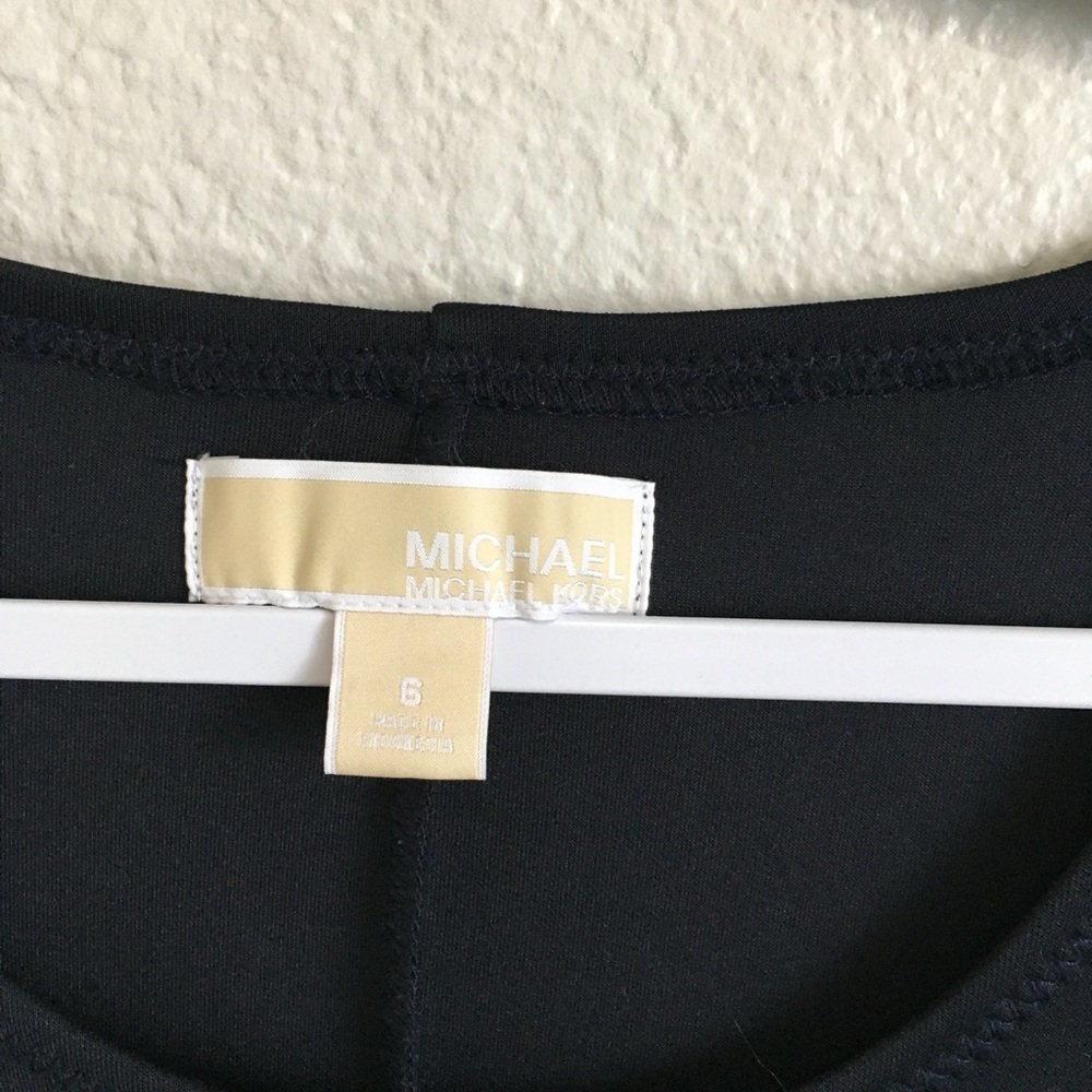 Michael Kors Black Bodycon Side Zip Dress 6 - Picture 3 of 5